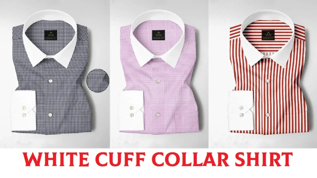 White Cuff Collar Shirt