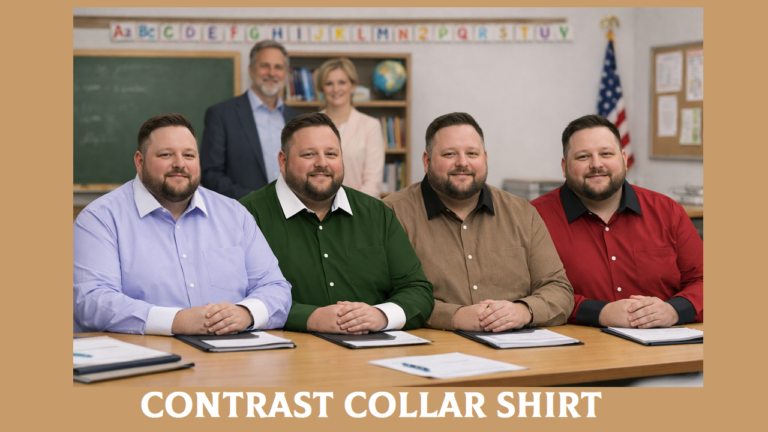 Contrast Collar Shirt