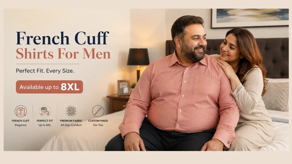 French Cuff Shirts For Men